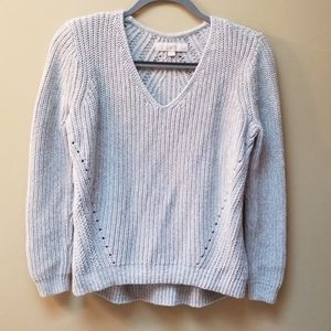 LOFT V-Neck Grey sweater